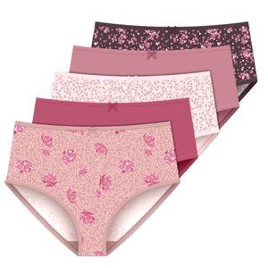 Delta Burke Women's Stretch Microfiber Brief Panties 5-Pack